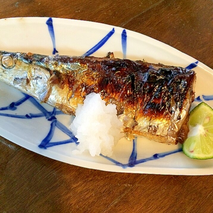 2014初物☆秋刀魚の塩焼き